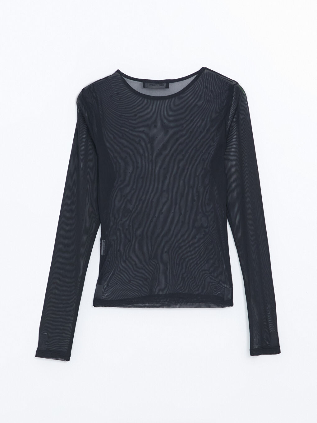 LCW Vision Crew Neck Rhinestone Embellished Women's Blouse -W4EC93Z8-CVL