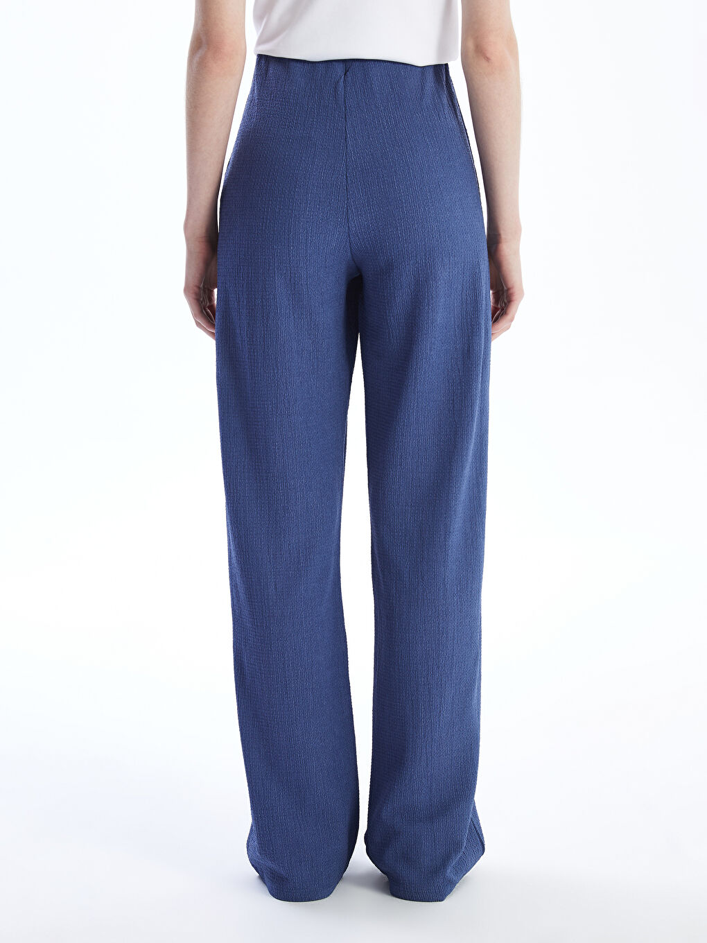 Standard Fit Textured Women's Trousers-3