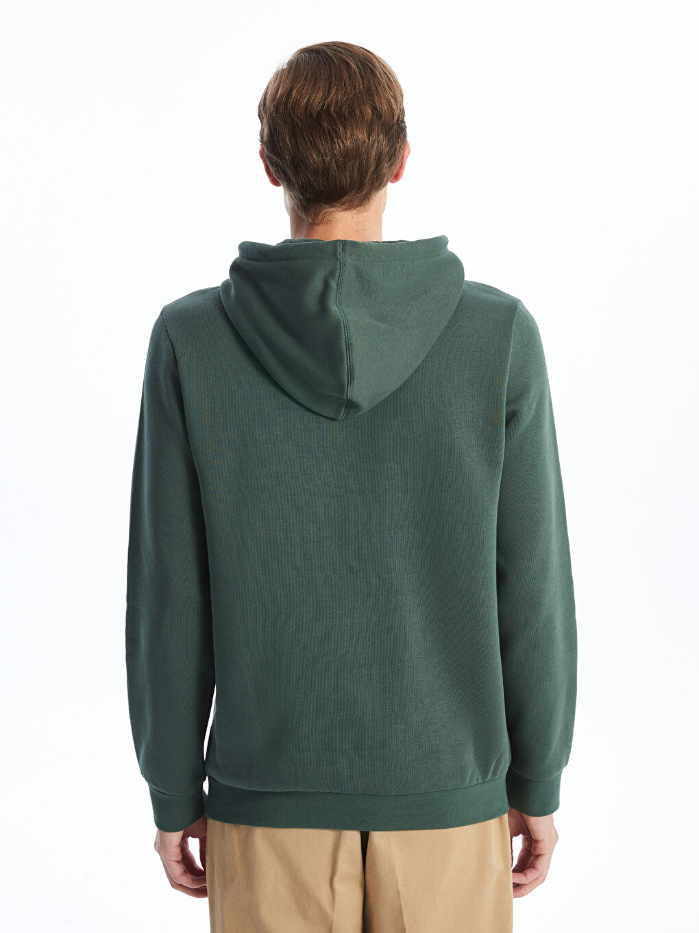 LCWAIKIKI Classic Kangaroo Pocket Men's Thick Hoodie -W4ED76Z8-HRV