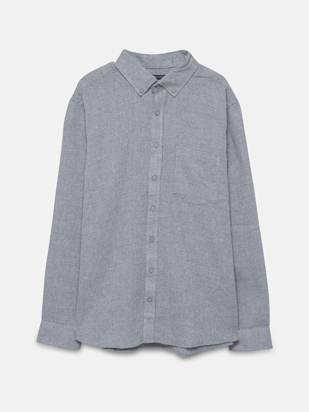 LCWAIKIKI Classic Regular Fit Long Sleeve Dobby Fabric Men's Shirt -W4EE40Z8-QKF