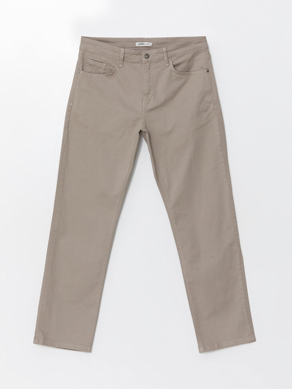 LCWAIKIKI Basic Bej Standart Kalıp Gabardin Erkek Chino Pantolon - 4