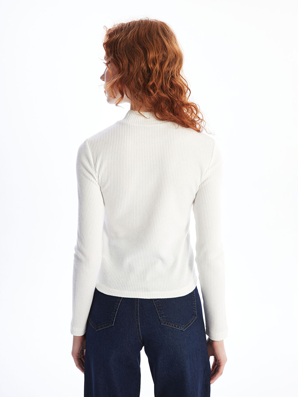 LCW Vision Funnel Neck Textured Women's Body -W4EE56Z8-R9J