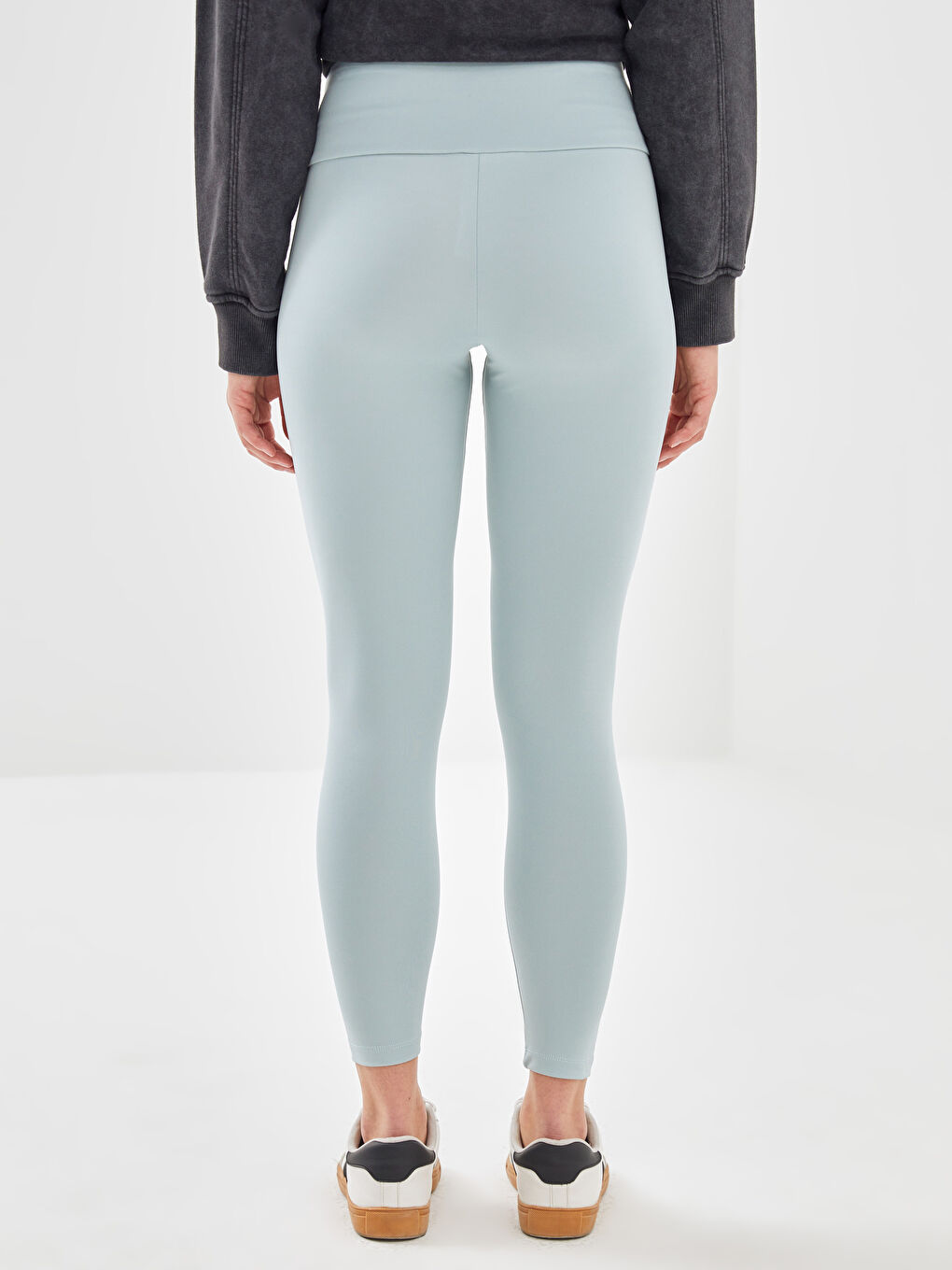 Elasticated Waist Women's Leggings -W4EE60Z8-GGR