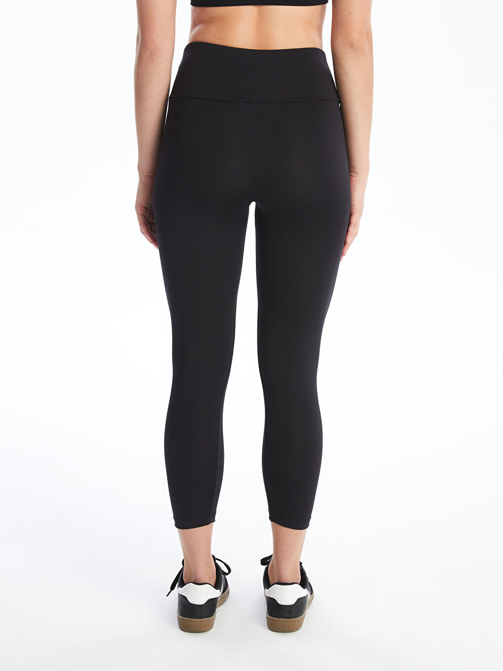 Plain High Waist Women's Leggings-3