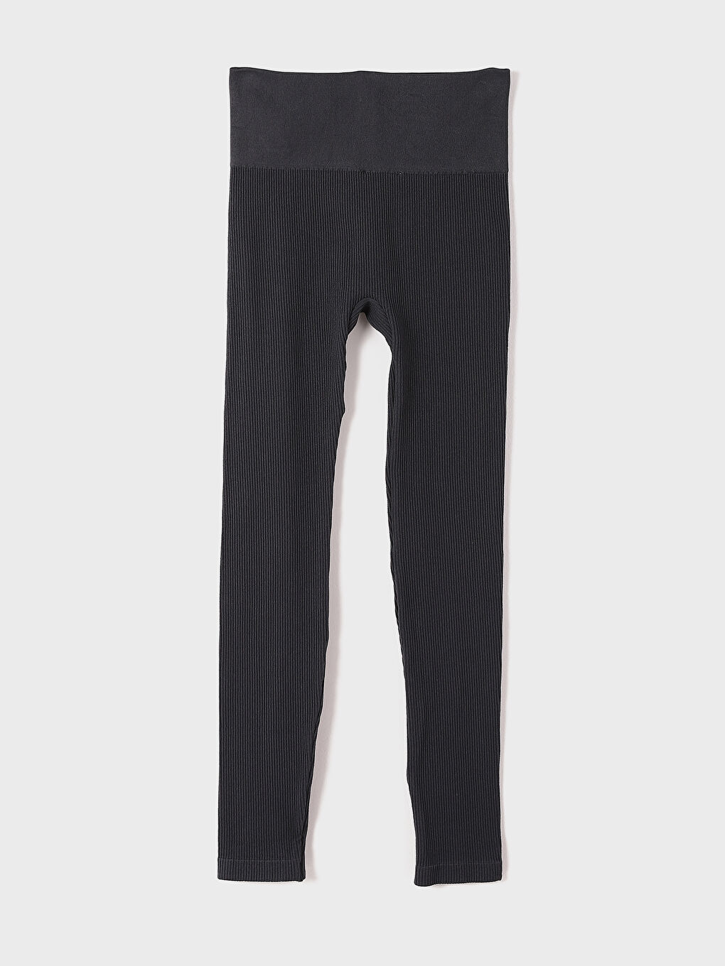 Plain Waistband Women's Ribbed Leggings -W4EE75Z8-HKS
