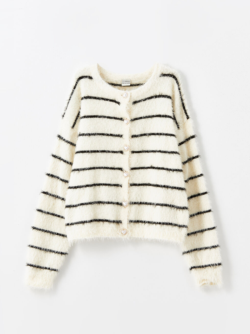 LCW Kids Rundhalsausschnitt Langarm Mädchen Strickjacke -W4EF22Z4-SZ5