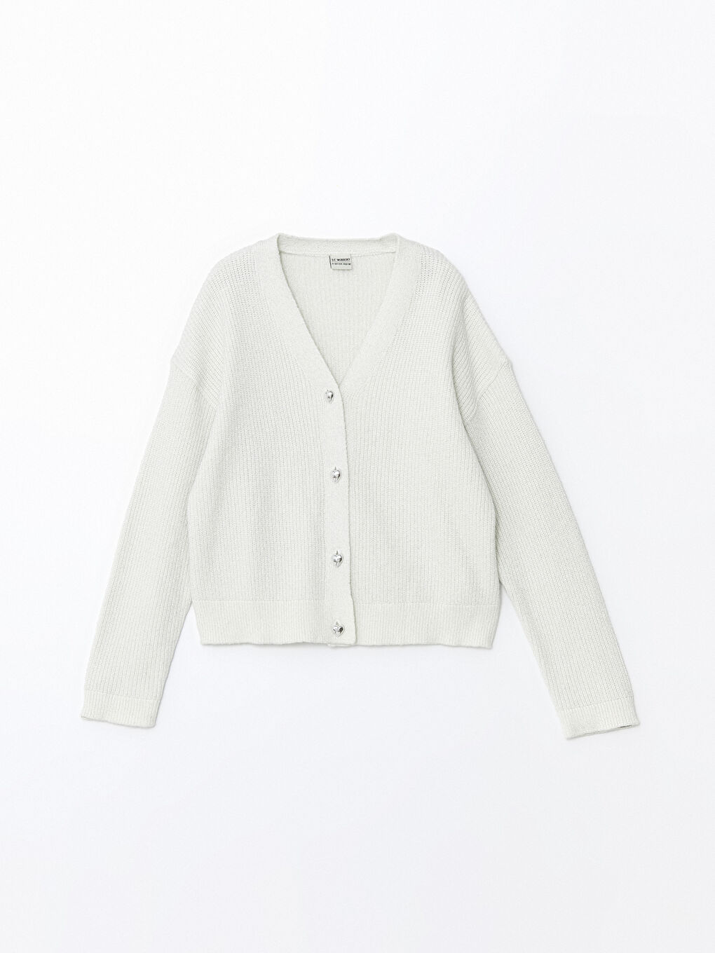 LCW Kids Cardigan en Tricot à Encolure en V pour Filles -W4EF23Z4-SGG
