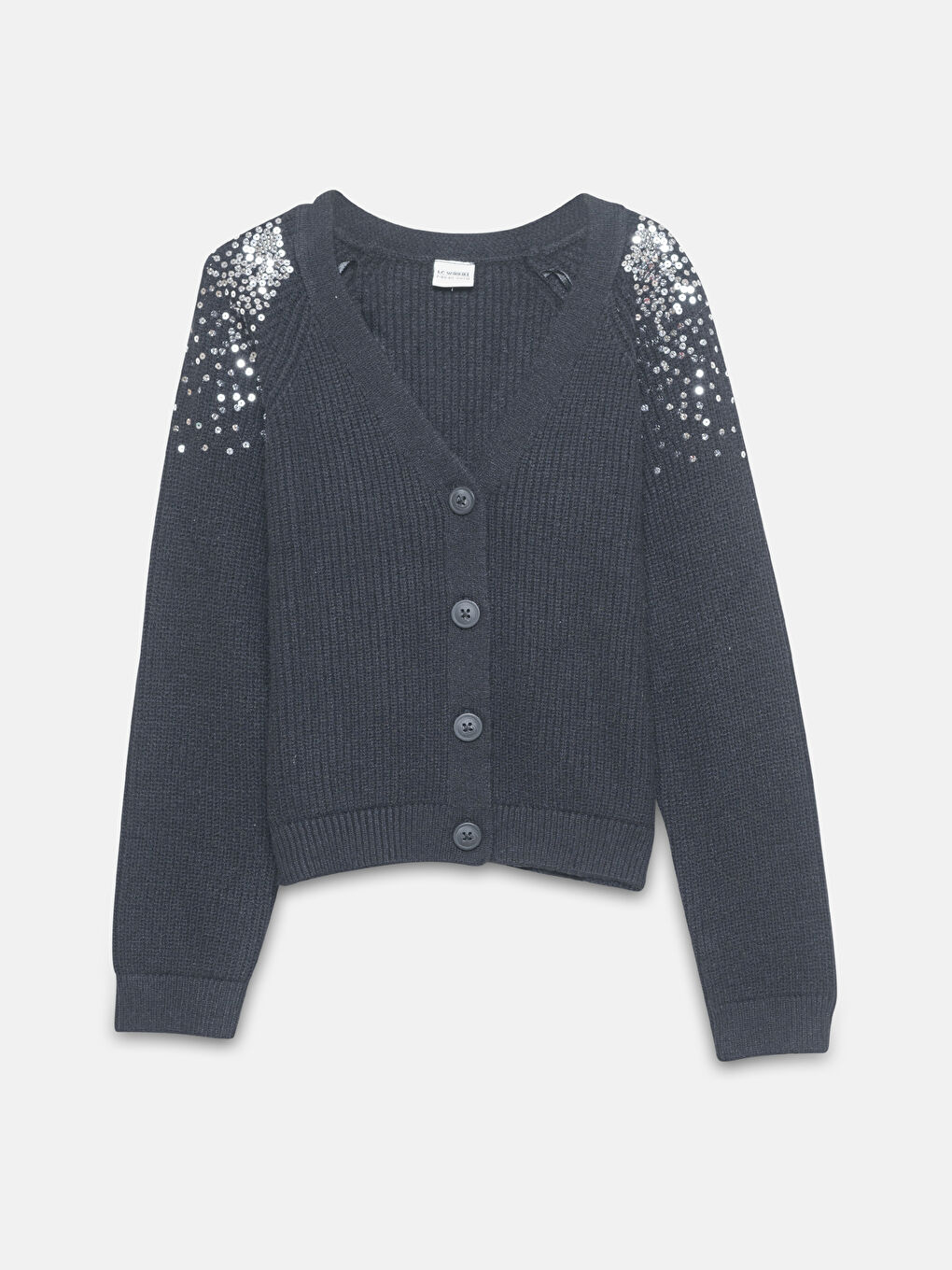 LCW Kids V Neck Girls' Knitwear Cardigan -W4EF26Z4-CVL