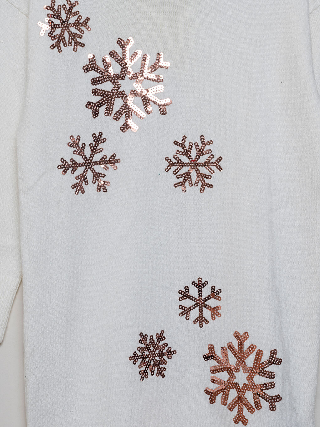Crew Neck Girls' Knitwear Dress -W4EF36Z4-FDW