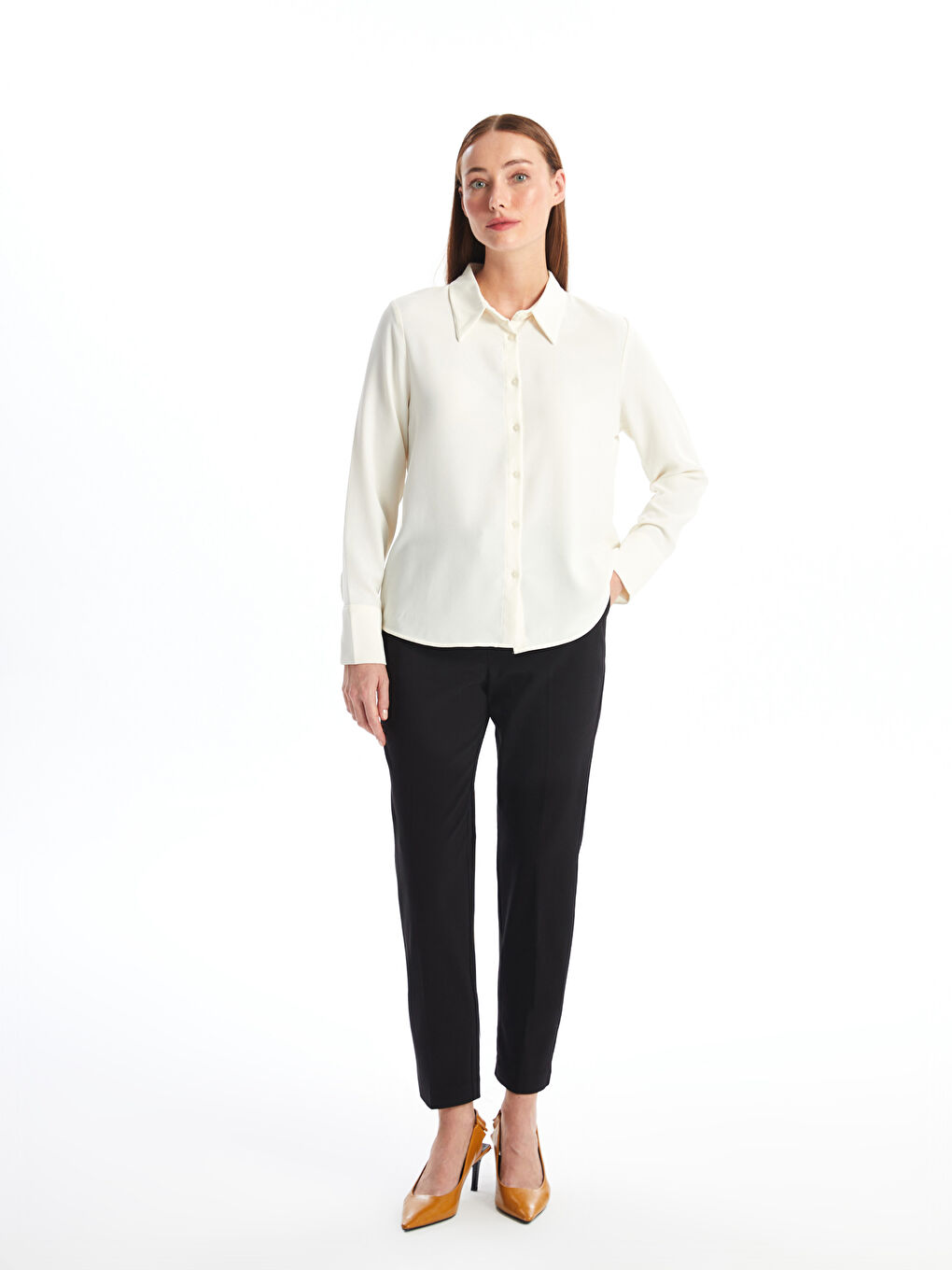 LCWAIKIKI Classic Standard Fit Women's Trousers -W4EG04Z8-CVL