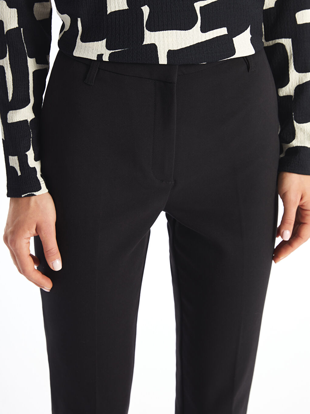LC Waikiki Slim Fit Women's Cigarette Trousers -W4EG05Z8-CVL