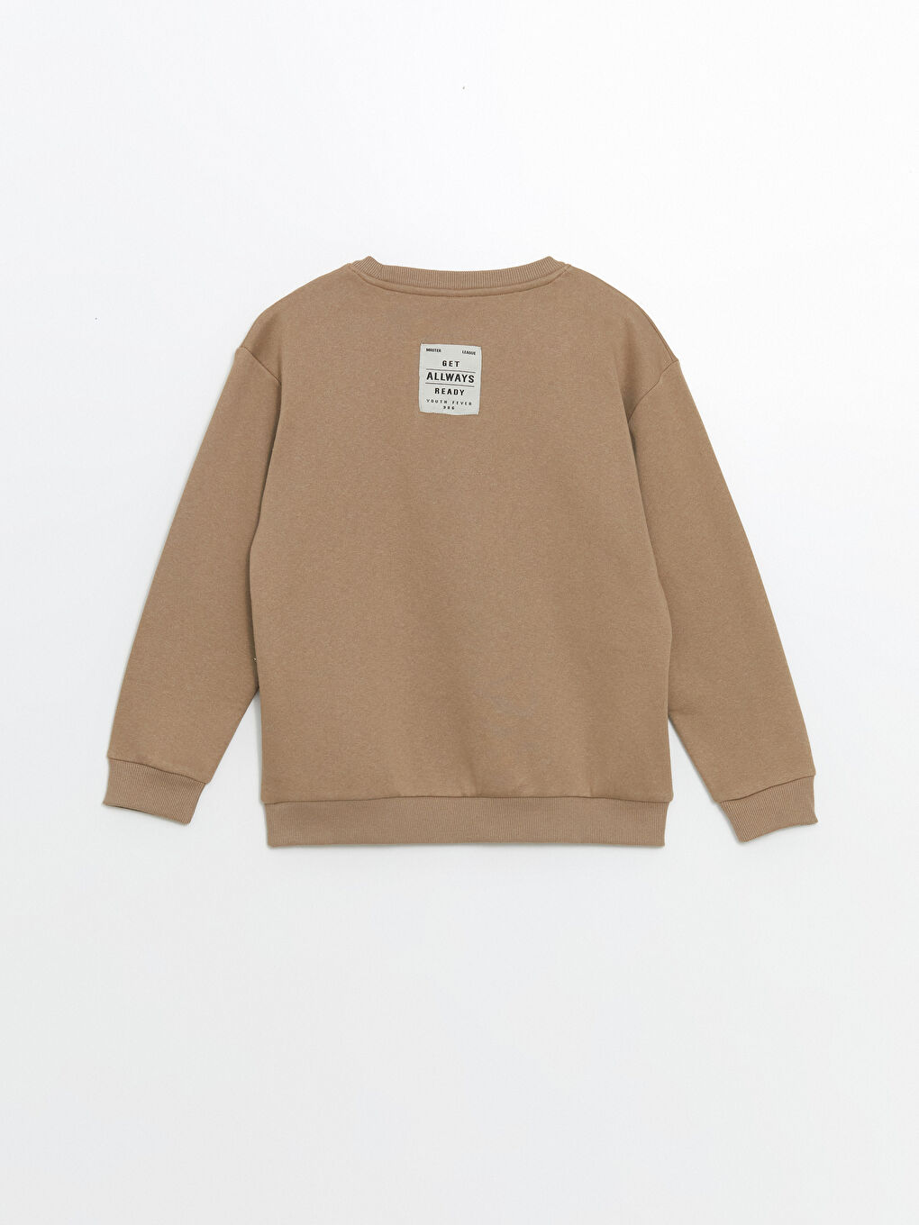 LCW Kids Koyu Bej Bisiklet Yaka Erkek Çocuk Sweatshirt - 2