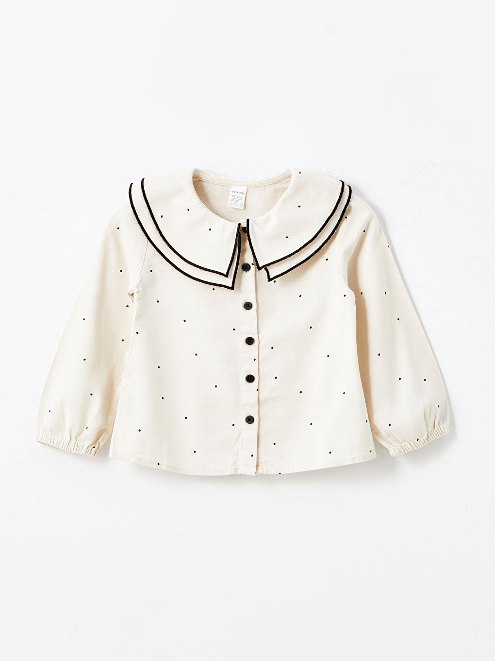 LC Waikiki Peter Pan Collar Long Sleeve Baby Girls' Shirt and Skort 2 Pack Set -W4EG26Z1-LRA