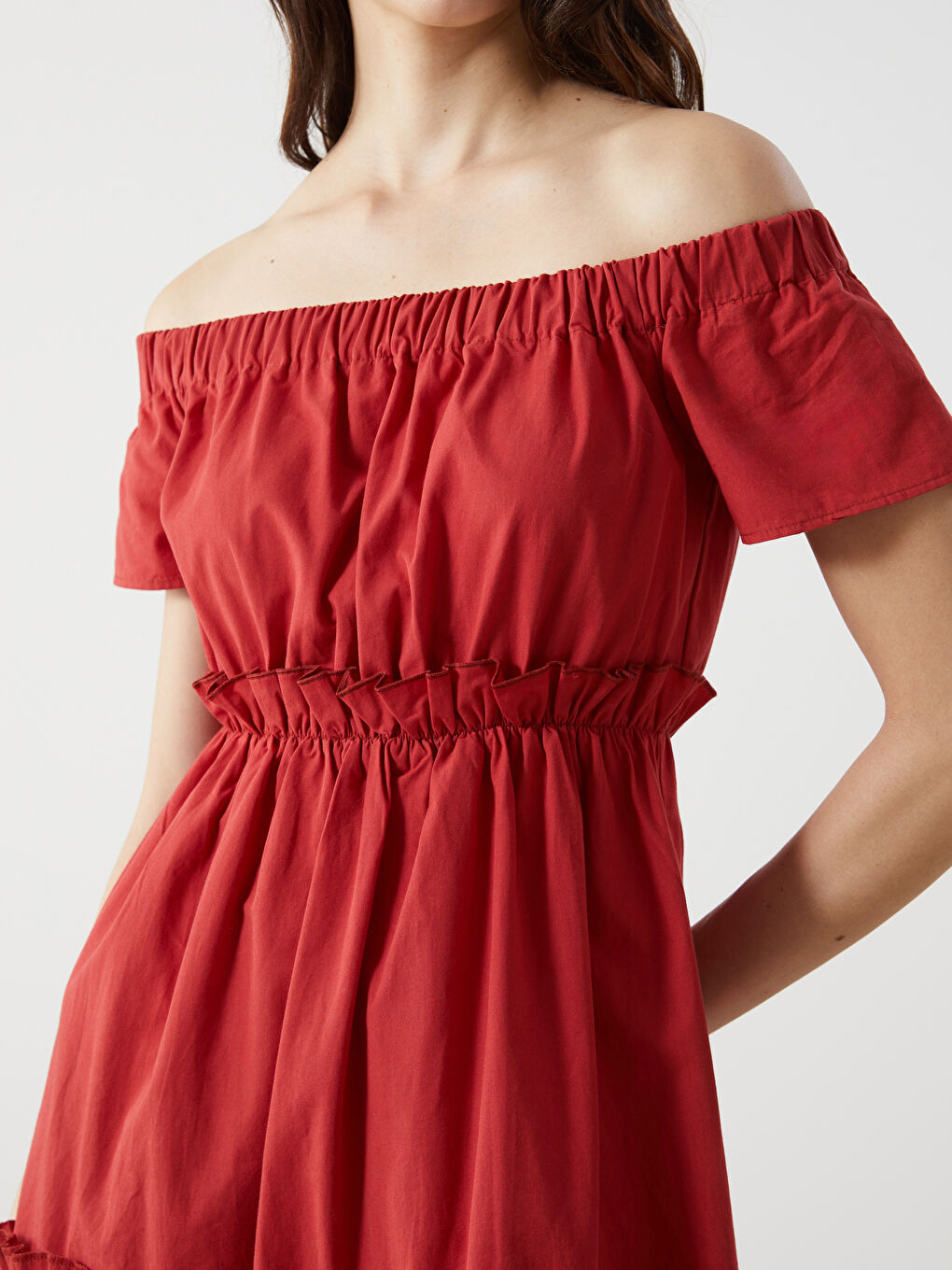 Slash Neck Women's Dress-2