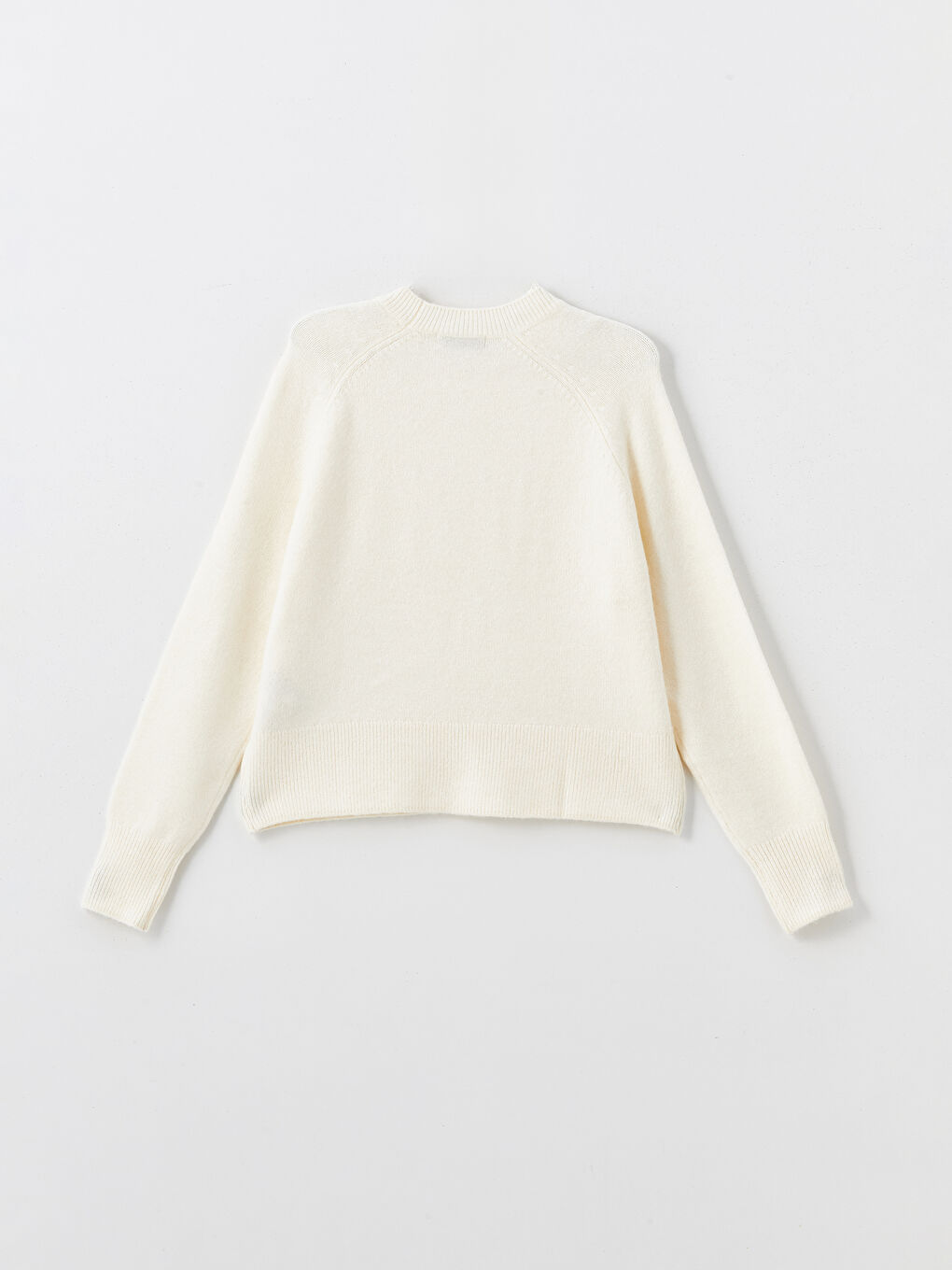 Свитер из трикотажа с круглым вырезом, украшенный стразами для женщин-5