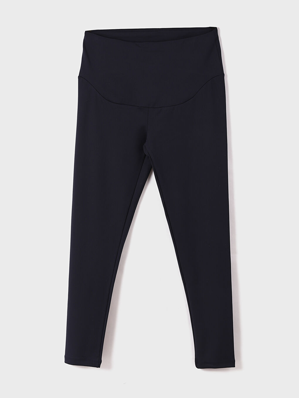 Belly Panel Plain Maternity Leggings-4