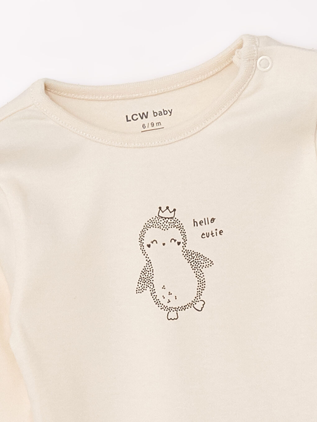 LCW baby Pembe Bisiklet Yaka Kız Bebek Çıtçıtlı Body 2'li - 4