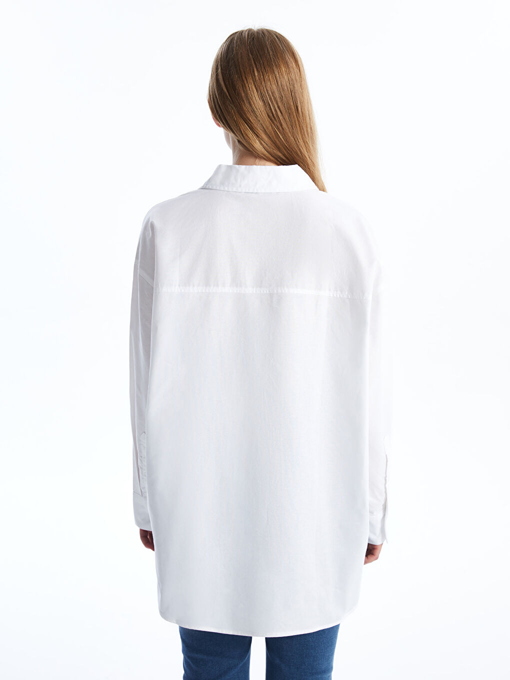 LCW Vision Oversize Oxford Women's Shirt -W4EH37Z8-Q6K