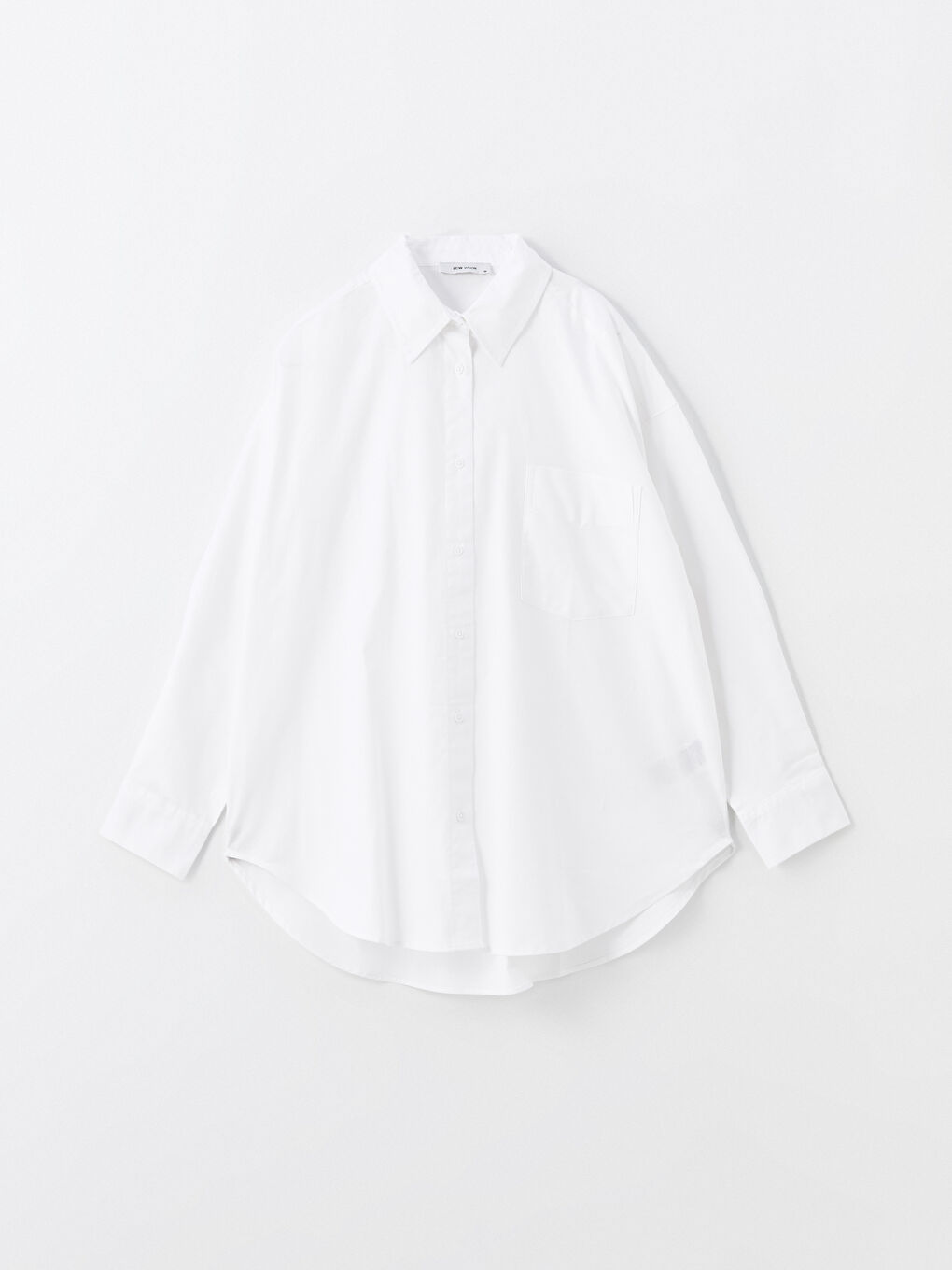 LCW Vision Oversize Oxford Women's Shirt -W4EH37Z8-Q6K