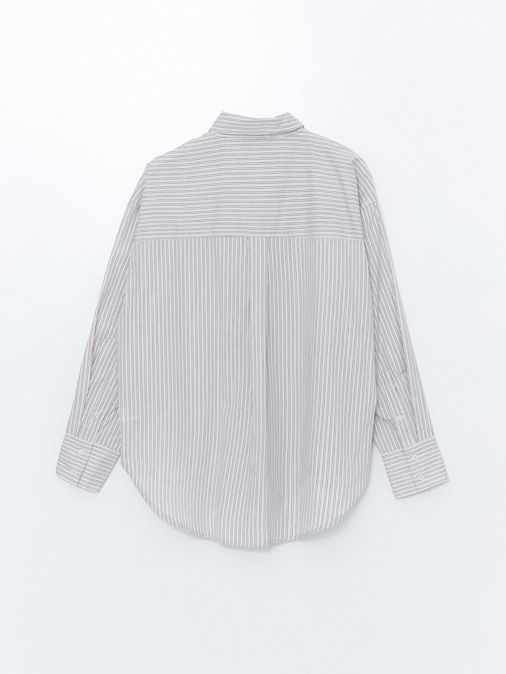 LC Waikiki Striped Oversize Women's Shirt -W4EH39Z8-LFY