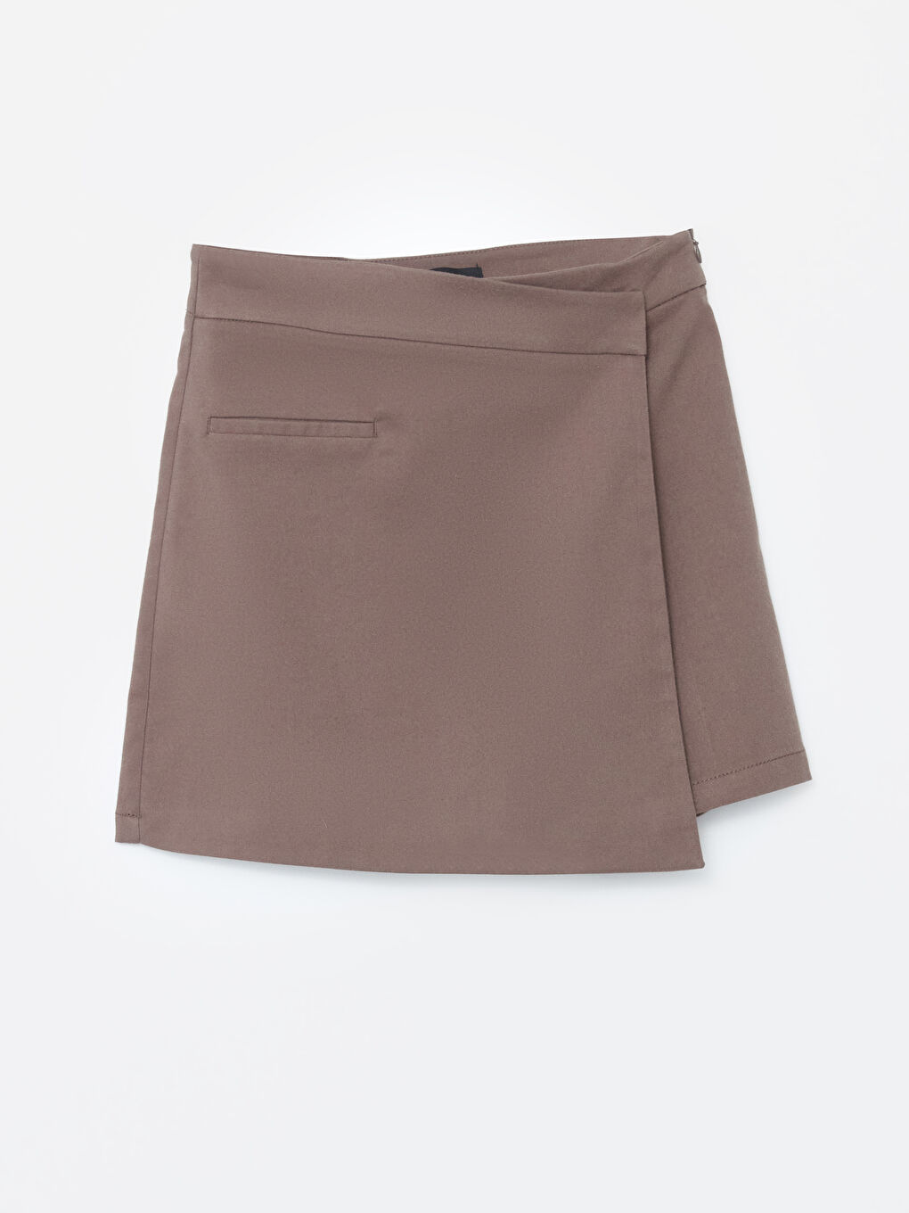 LCW Vision Women's Plain Skort with Zippered Waist -W4EH95Z8-JKW