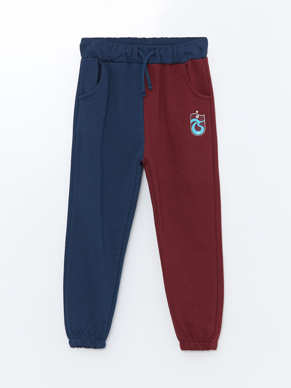 LCW Kids Bordo Bisiklet Yaka Trabzonspor Baskılı Erkek Çocuk Sweatshirt ve Eşofman Alt 2'li Takım - 2