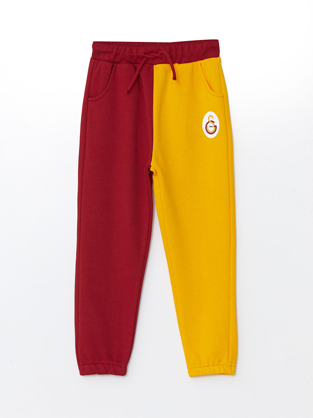 Kırmızı Beli Lastikli Galatasaray Baskılı Erkek Çocuk Eşofman Alt