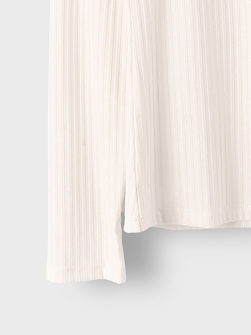 Funnel Neck Plain Long Sleeve Women's T-Shirt-3