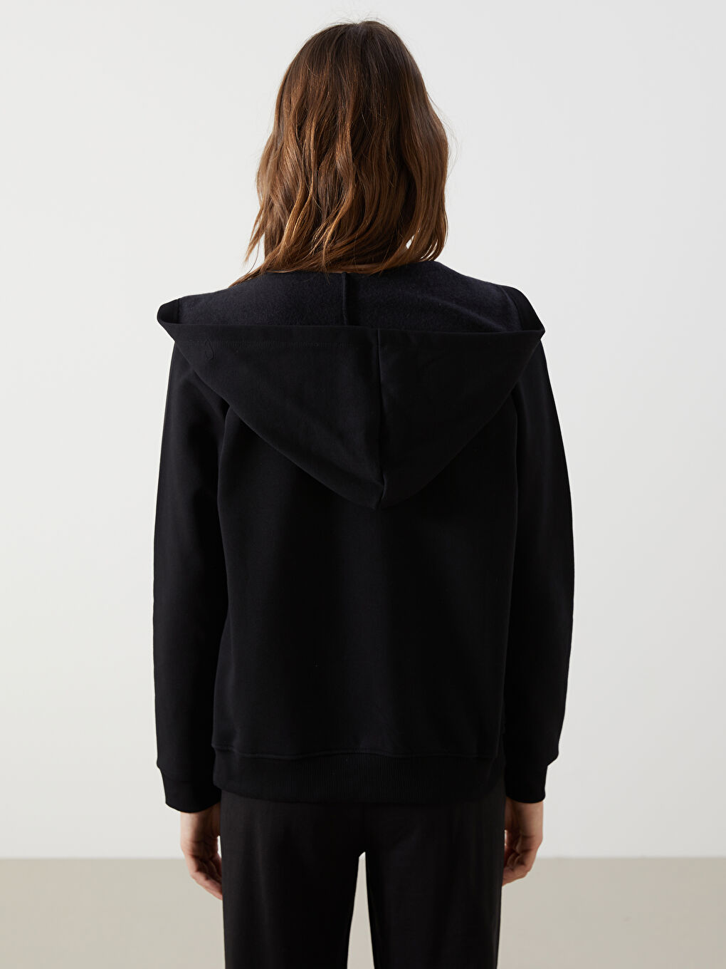 Hooded Women's Thick Zip-Up Sweatshirt-2
