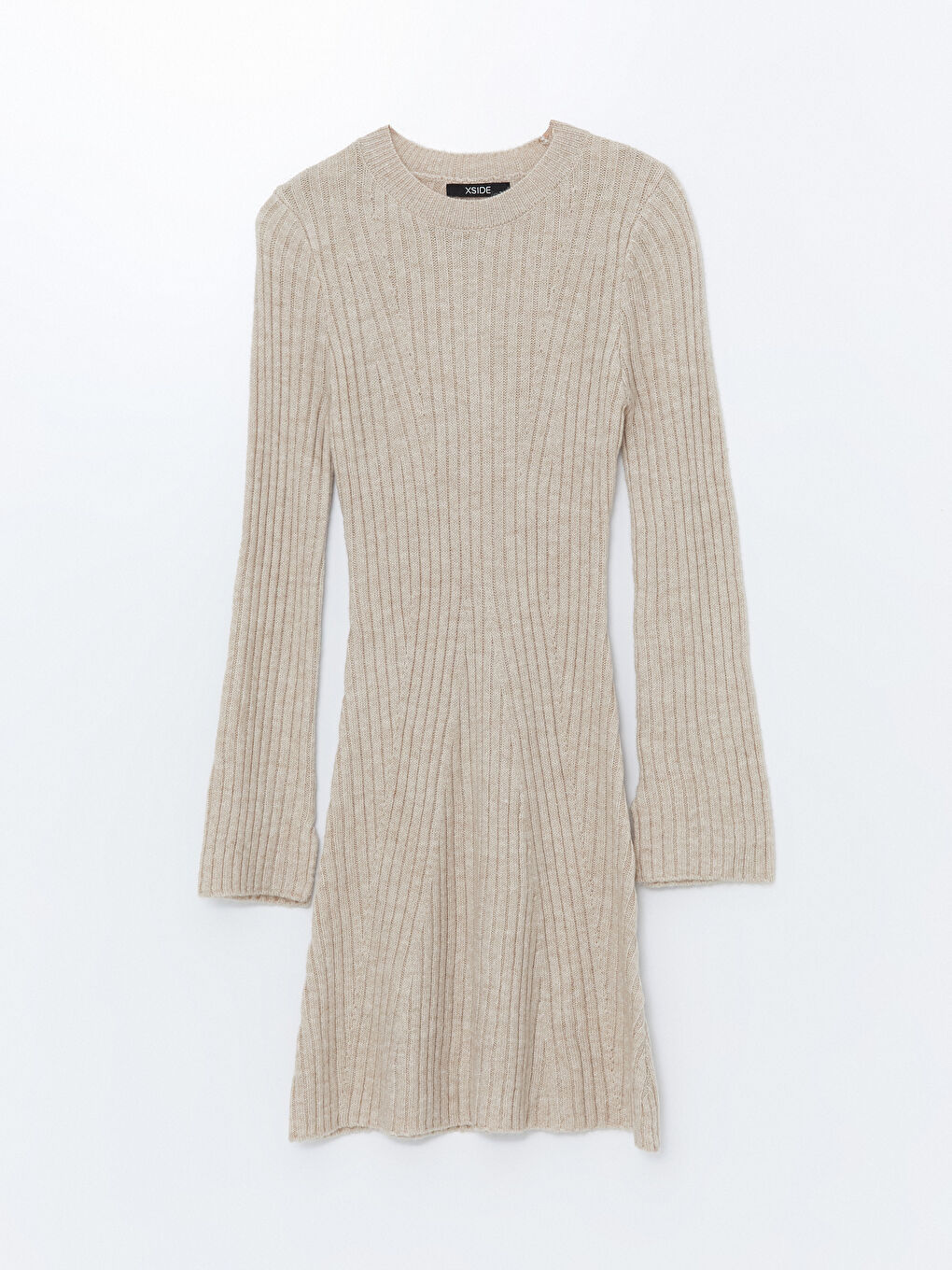 Striped Crew Neck Women's Dress