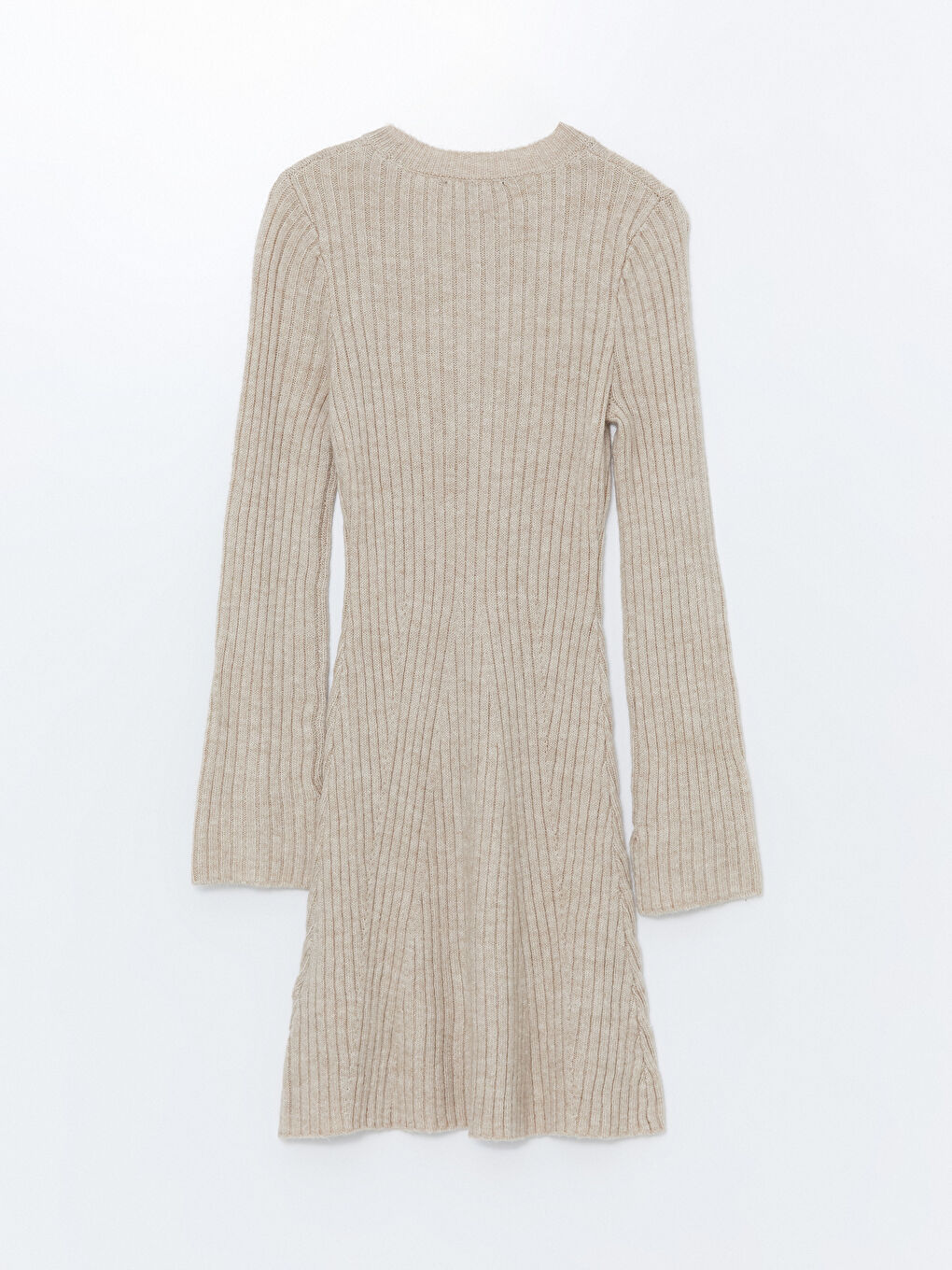 Striped Crew Neck Women's Dress-1