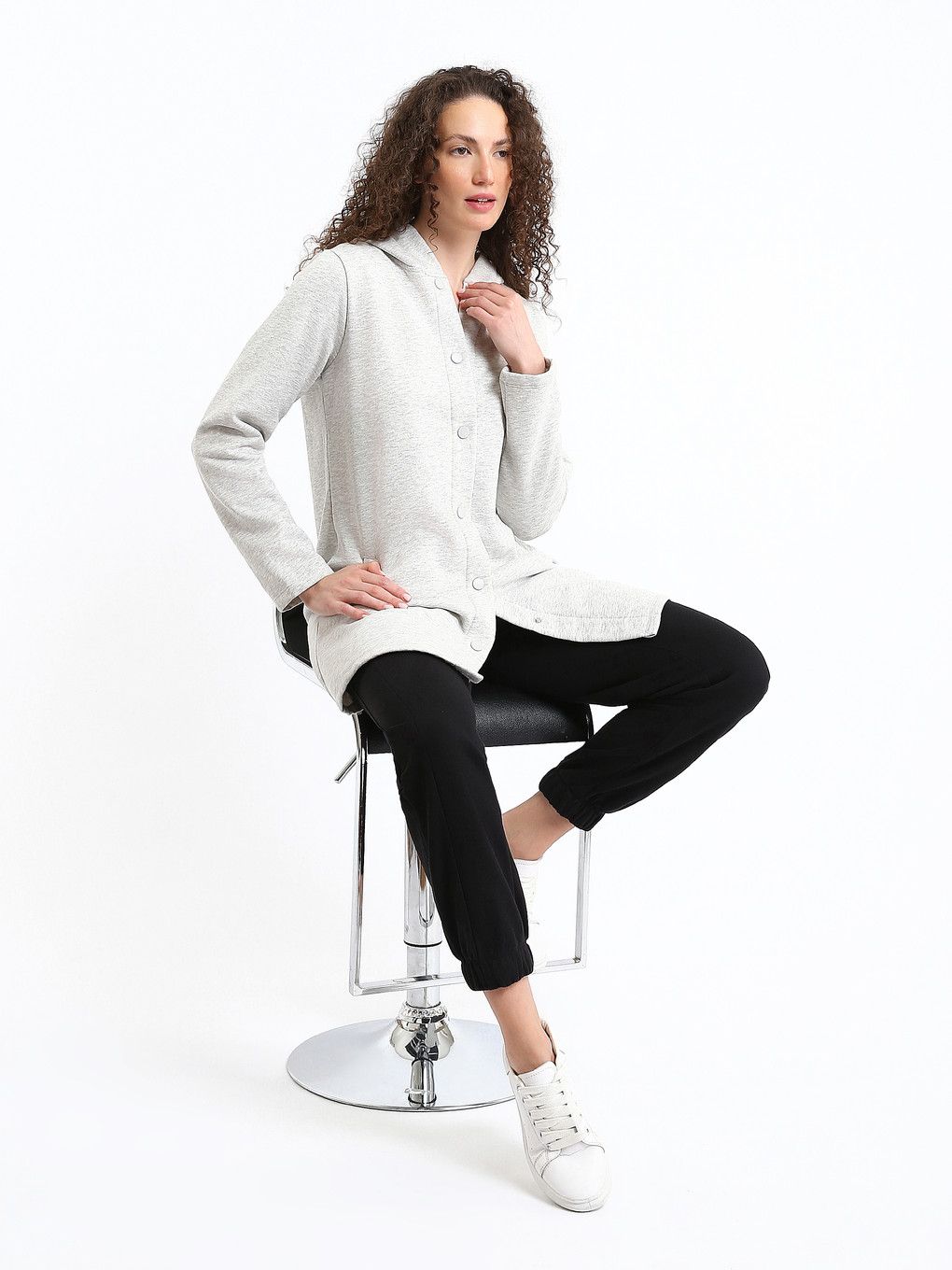 Hooded Women's Cardigan-1