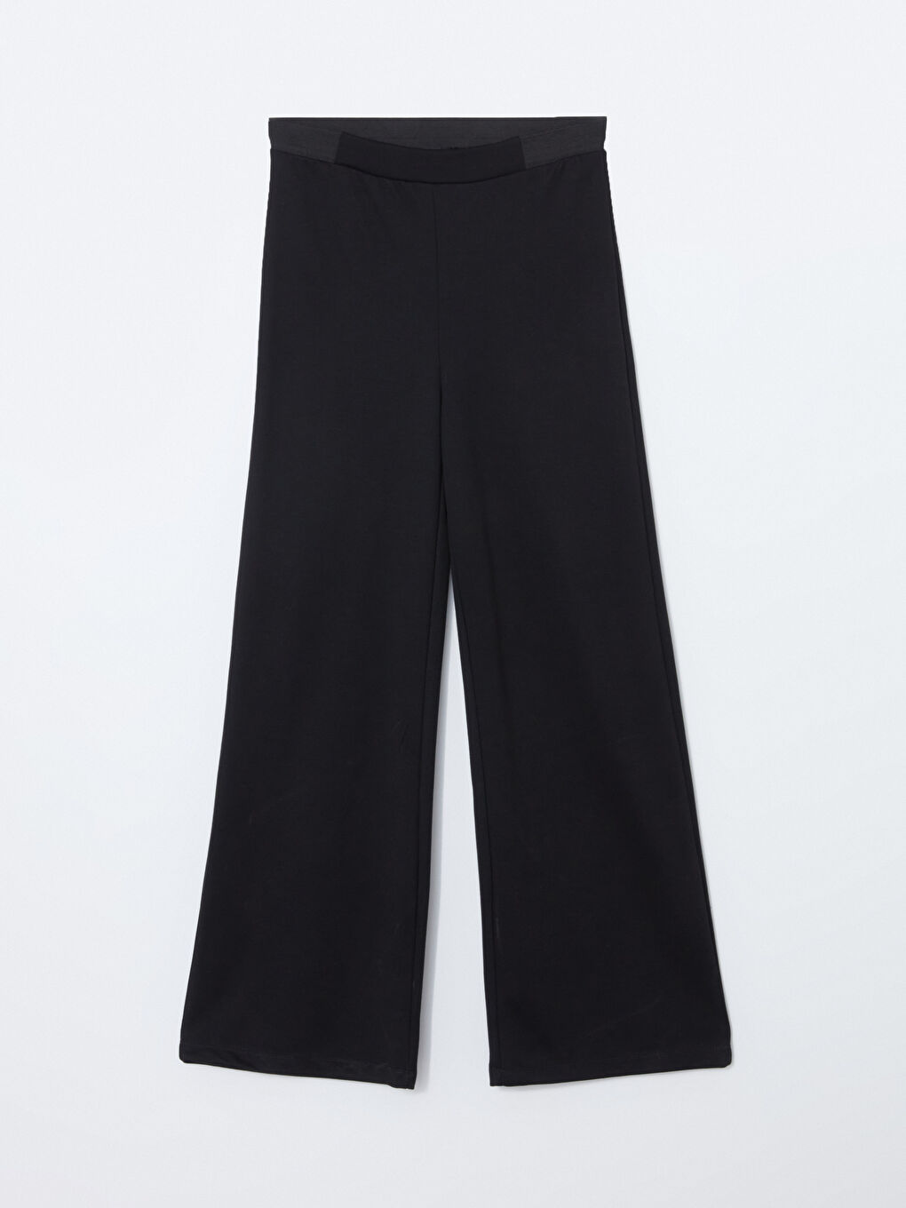 Elastic Waist Wide Leg Women's Trousers-4