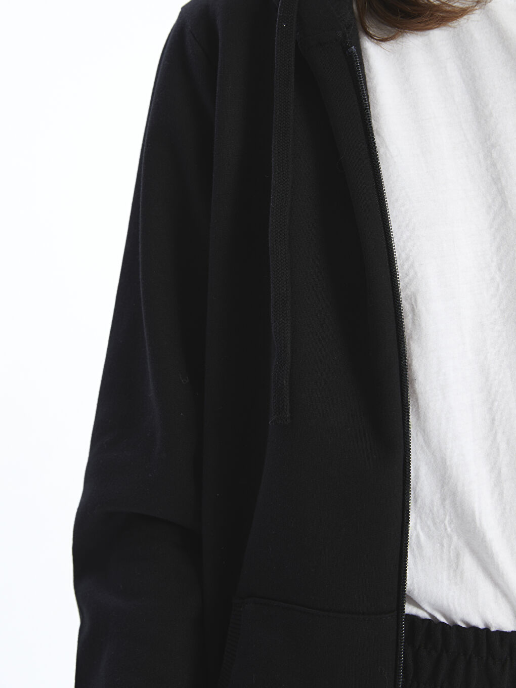 سويت شيرت بسحاب بكابوش للسيدات-2