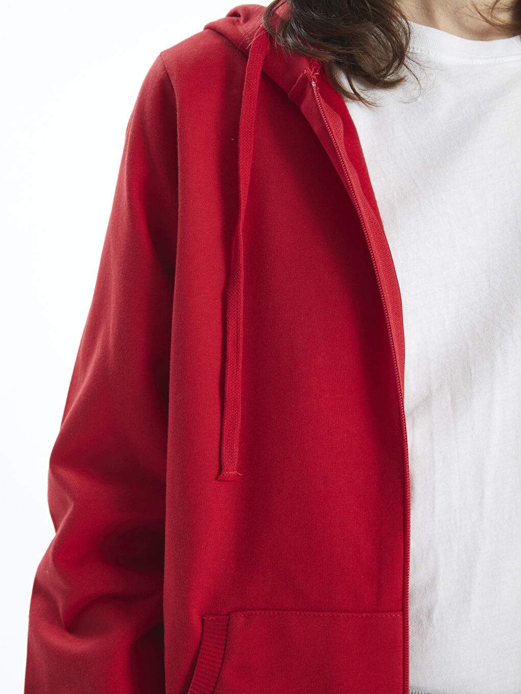 سويت شيرت بسحاب بكابوش للسيدات-2