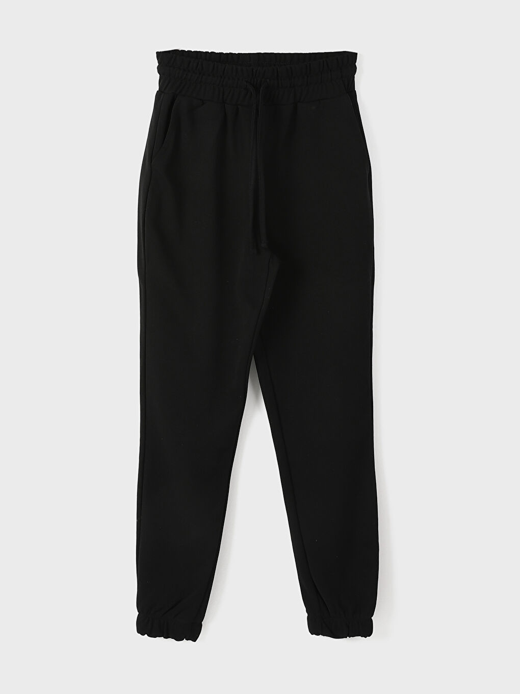Women's Elasticated Waist Plain Jogger Sweatpants