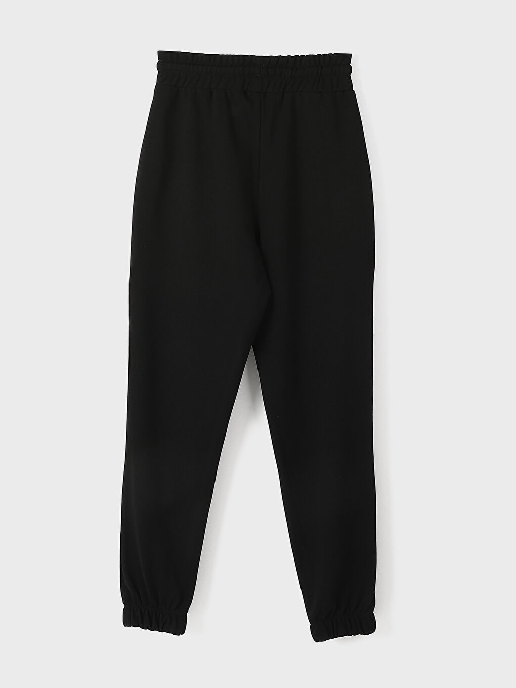 Women's Elasticated Waist Plain Jogger Sweatpants-1