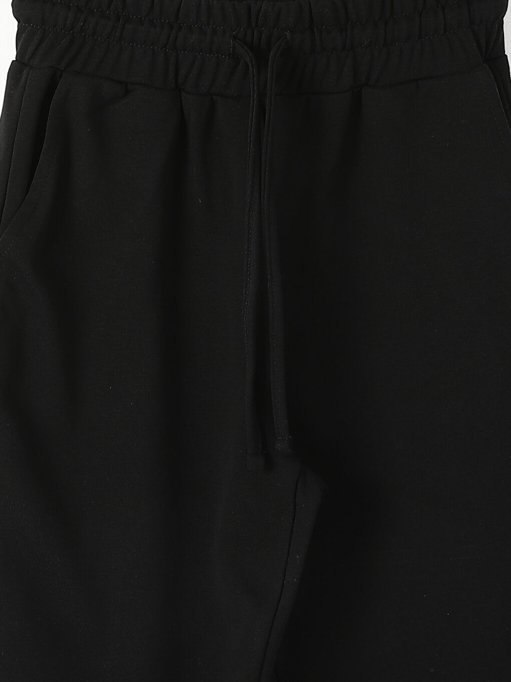 Women's Elasticated Waist Plain Jogger Sweatpants-3
