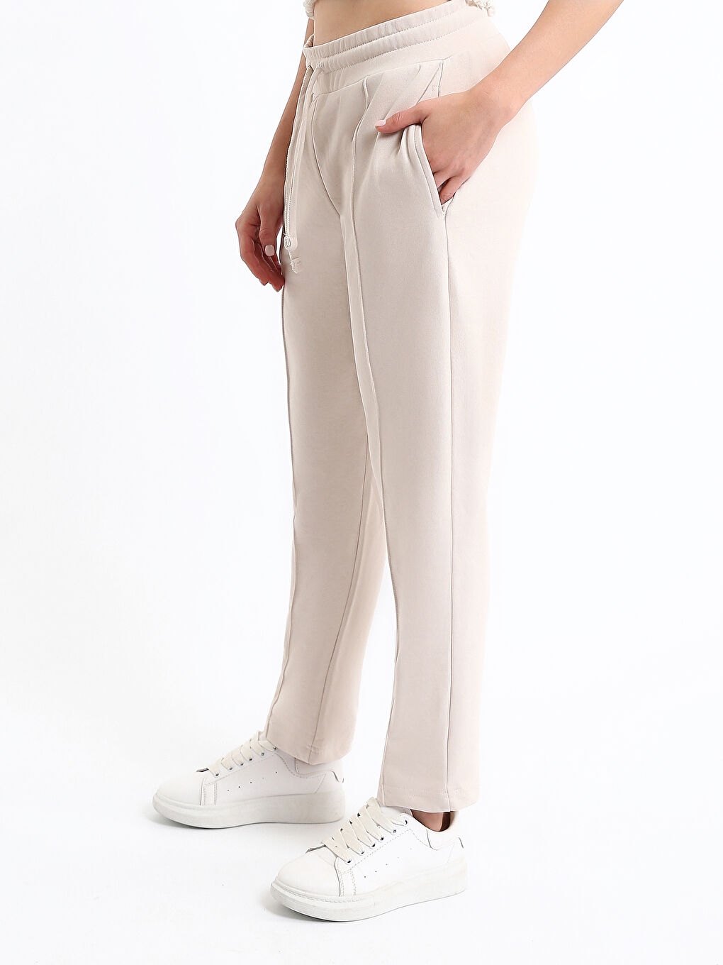 Elasticated Waist Women's Trousers-3