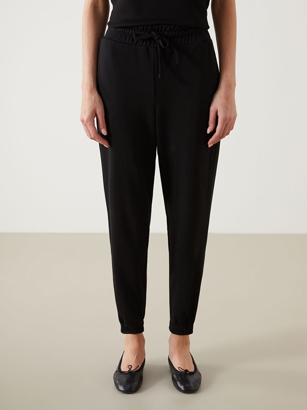 Pantalons de survêtement jogger à taille élastiquée pour Femmes-1