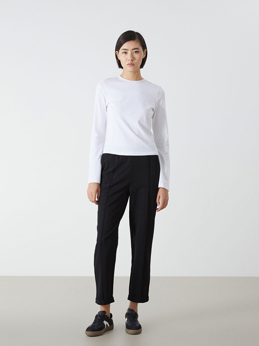 Women's Sweatpants with Elastic Waist -W4EI90Z8-RQL