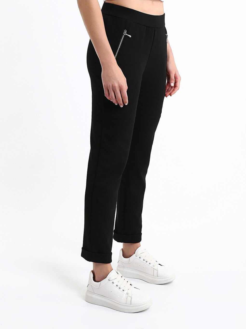 Elasticated Waist Women's Sweatpants-3