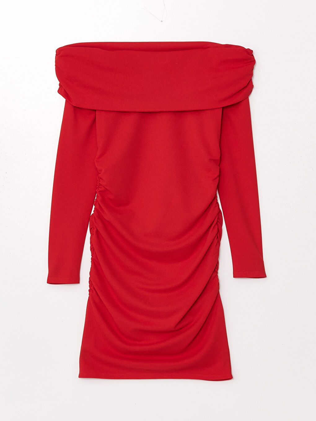 Haljina sa širokim izrezom za žene-4