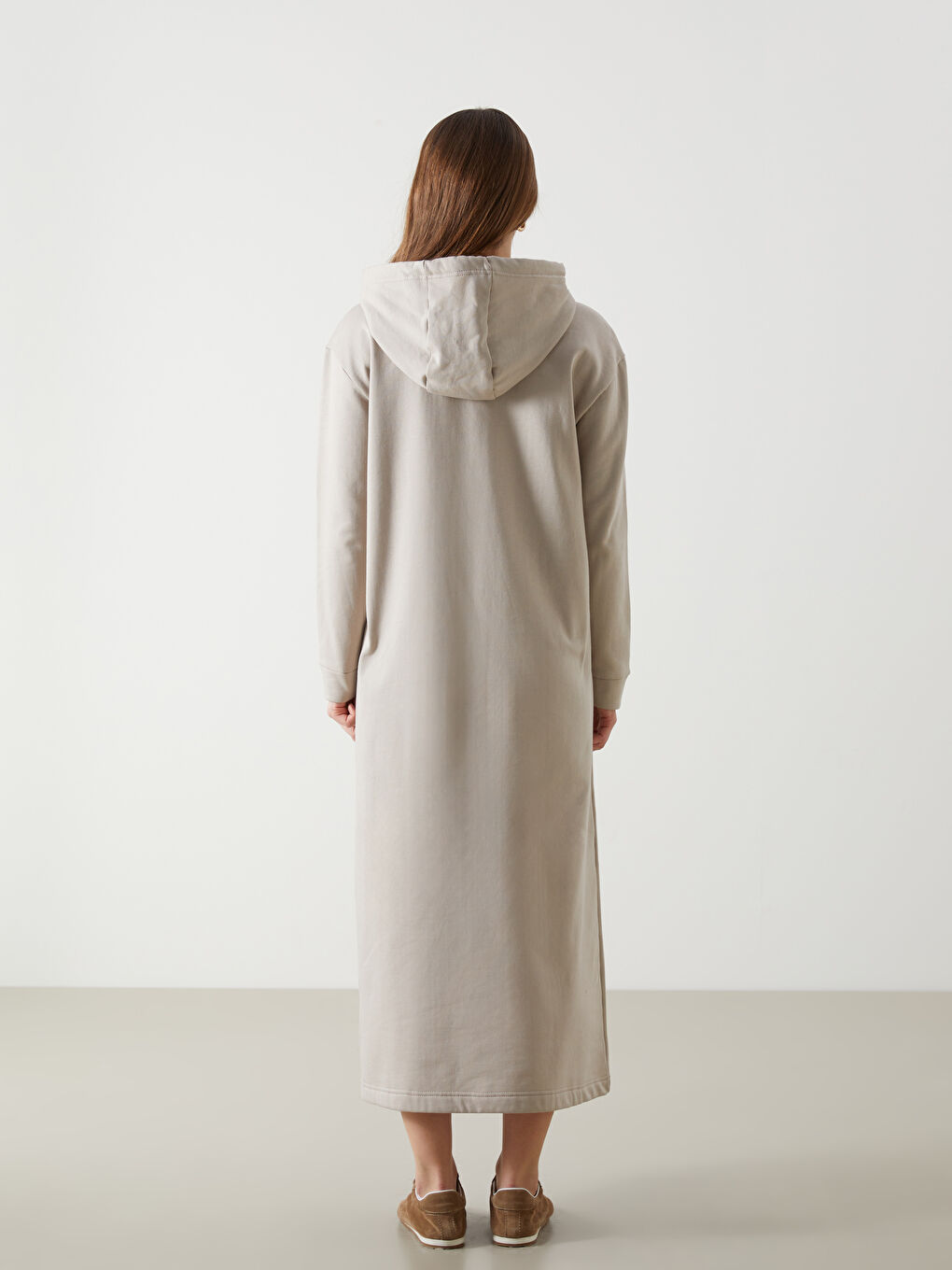 Hooded Women's Sweatshirt Dress-3