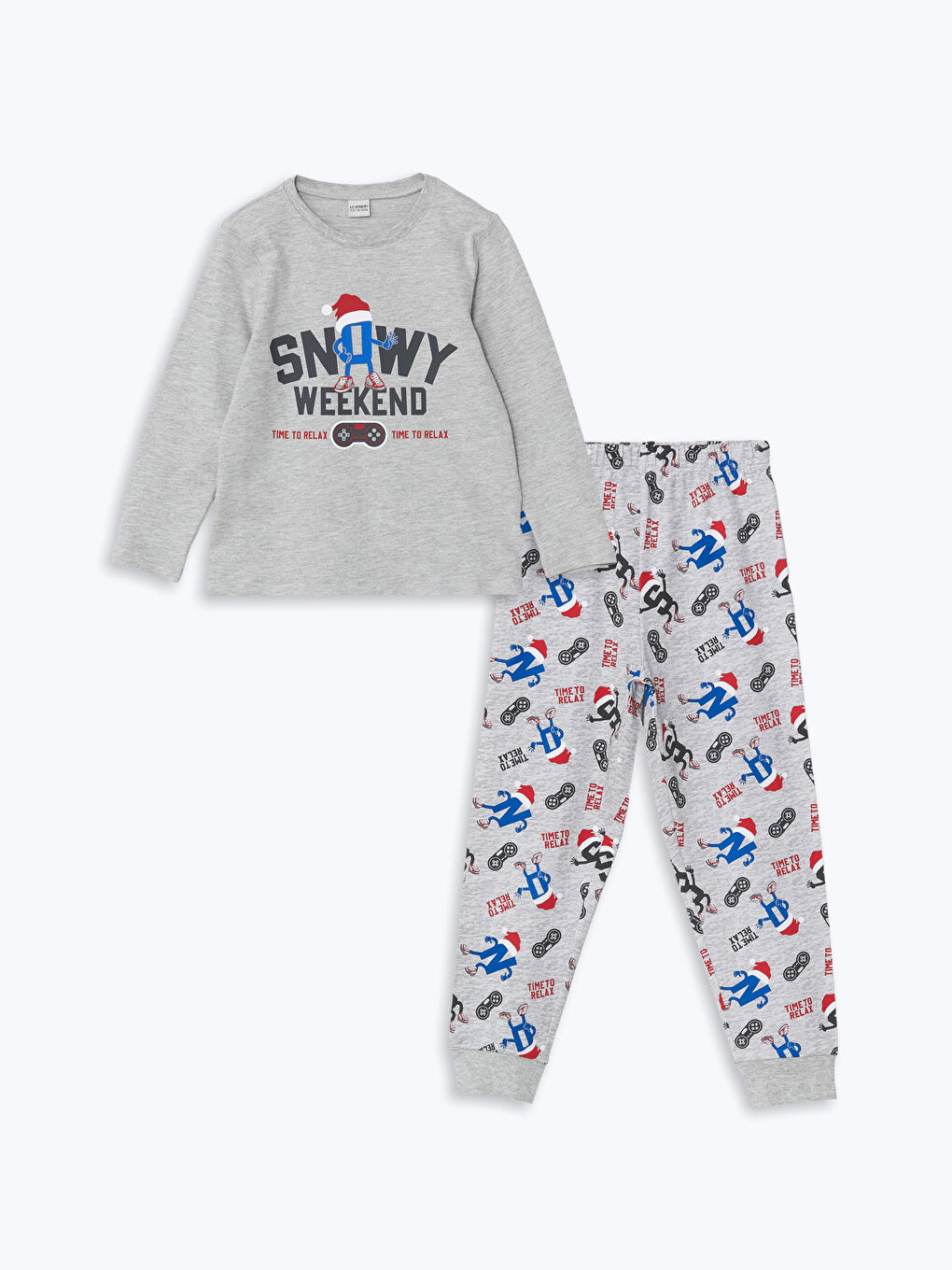 Christmas Themed Boys' Pyjama Set -W4EJ21Z4-L8Q