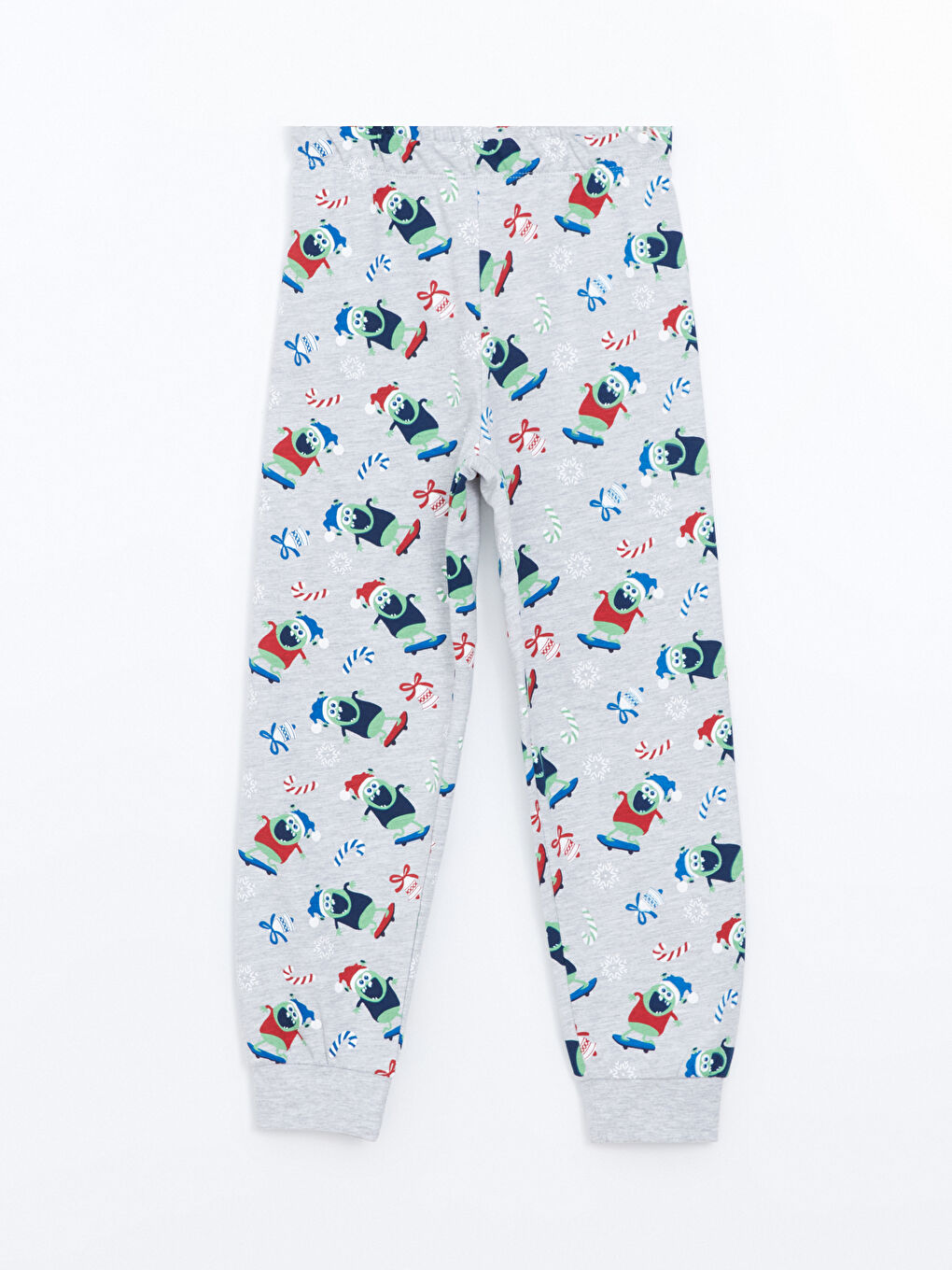 LCW Kids Kırmızı Bisiklet Yaka Erkek Çocuk Pijama Takımı - 4