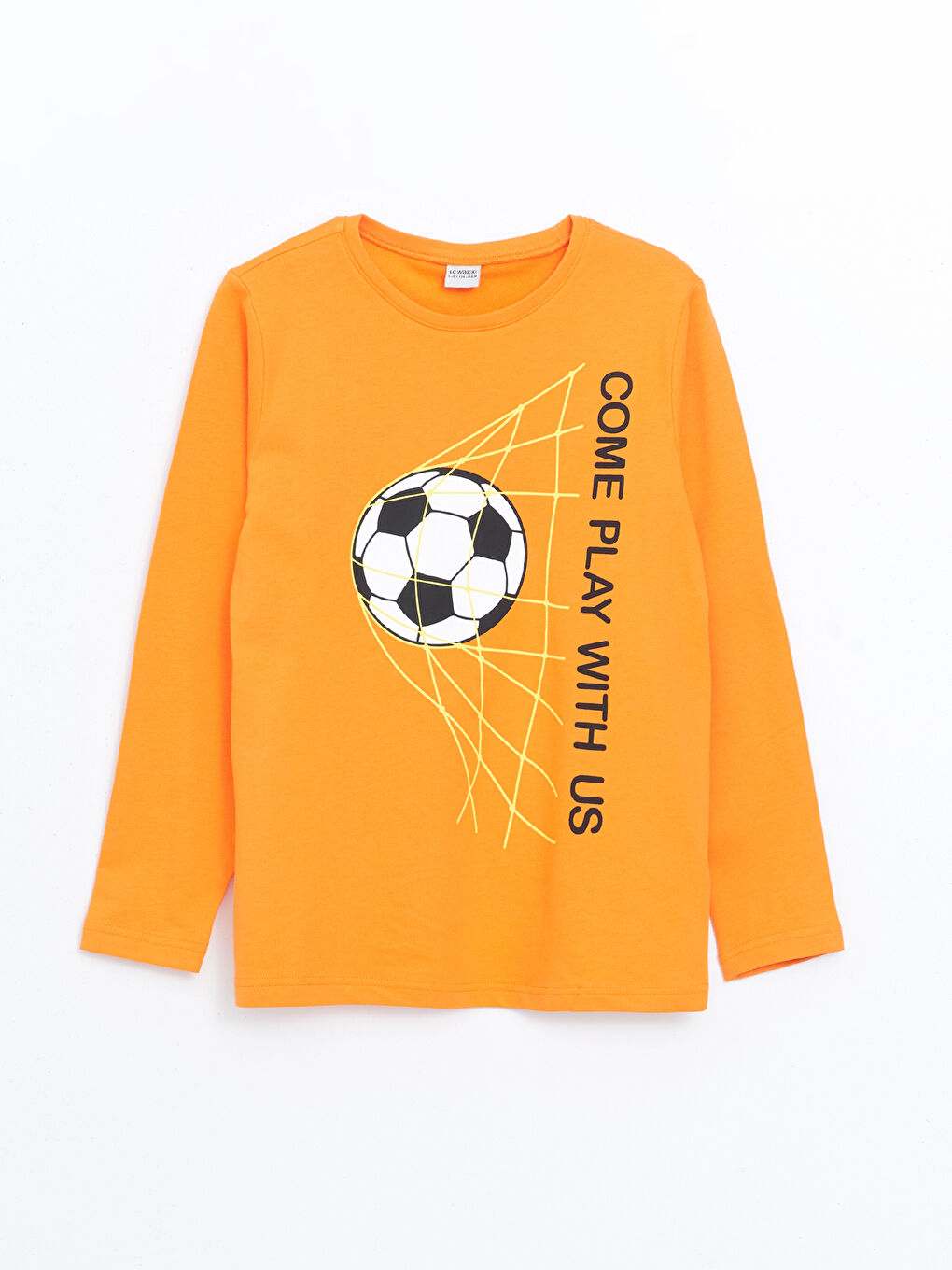 LCW DREAM Crew Neck Printed Long Sleeve Boys' Pyjama Set -W4EJ50Z4-GMN
