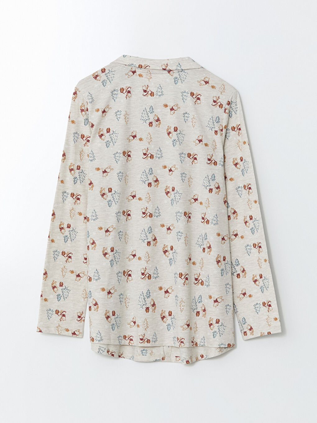 Karışık Winnie the Pooh Baskılı Hamile Pijama Üst-1