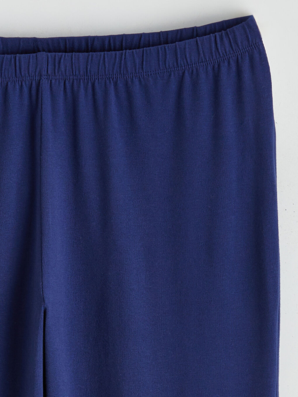 Lacivert Beli Lastikli Hamile Pijama Altı-5