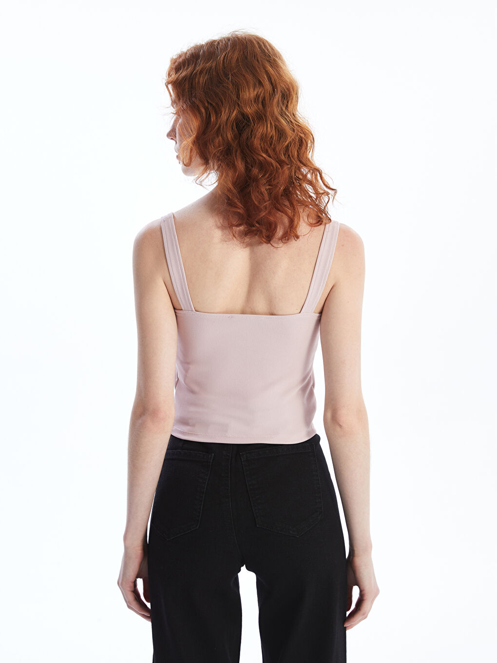 Square Collar Crop Tank Top-3